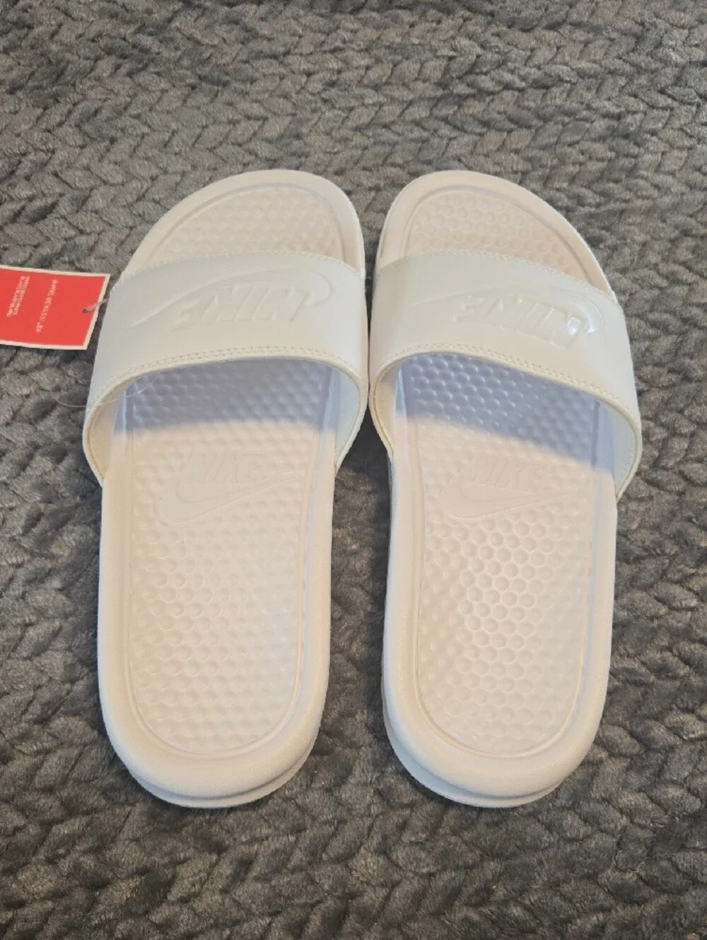 Nike Benassi JDI Women’s Slides Size 8 White New in Box NIB